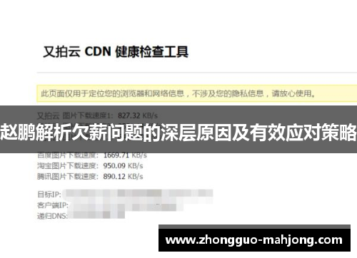 赵鹏解析欠薪问题的深层原因及有效应对策略